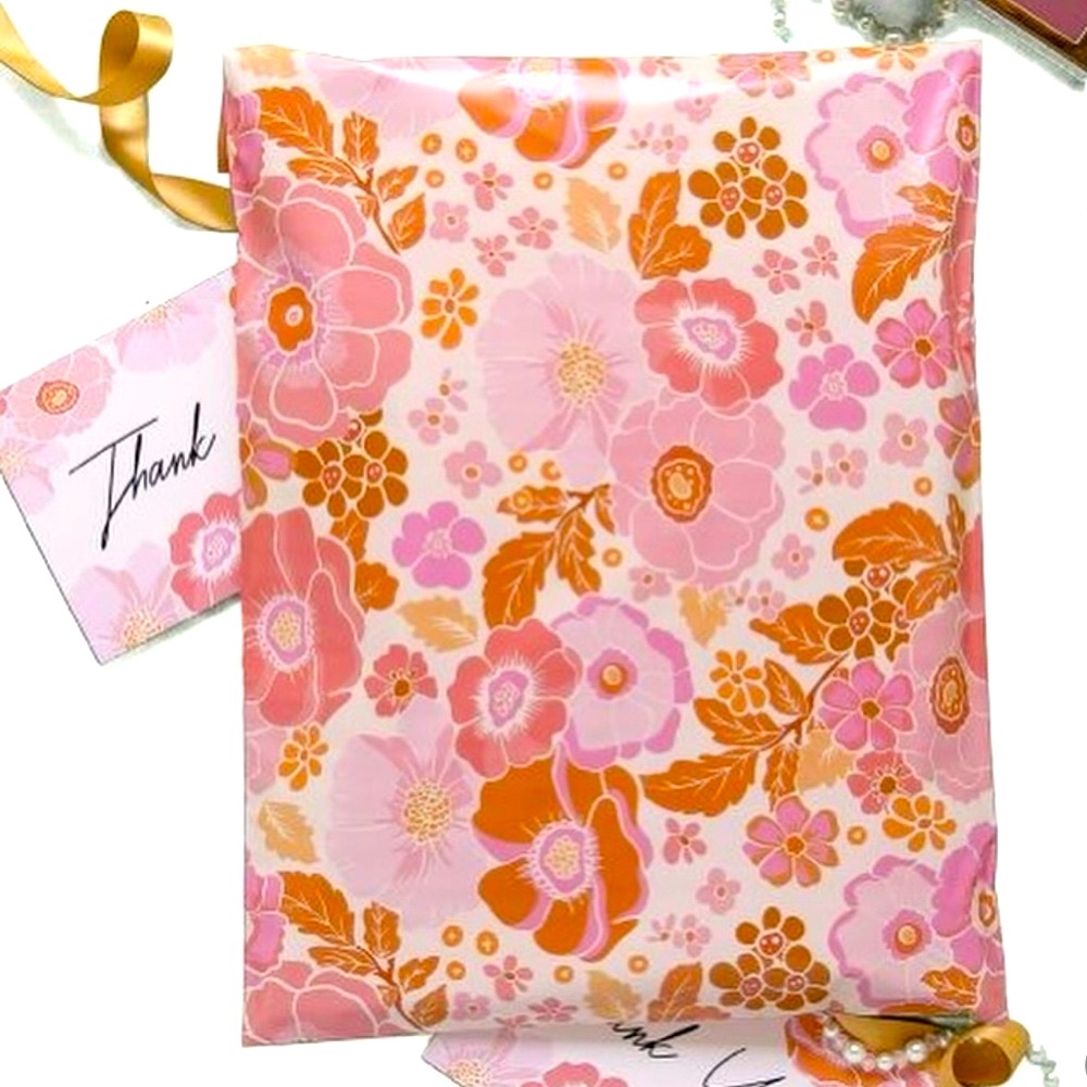 Fall Floral Poly Mailers 10x13 Pack of 25